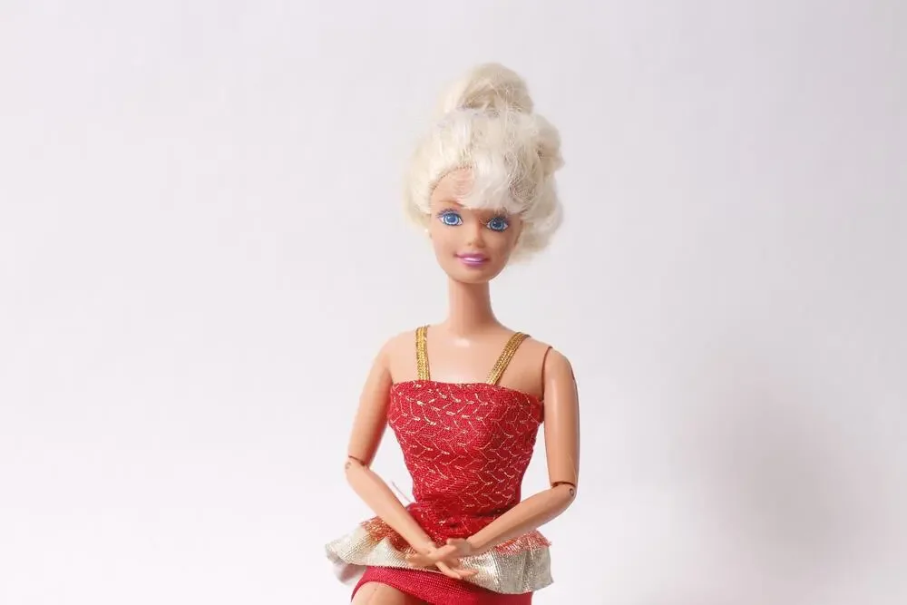 Barbie Doll in Red Mini Dress with Jointed Limbs by Mattel ~ 260214-WH 980